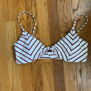 O’Neill stripe bikini top, size xl